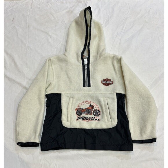 Harley Davidson Kids Size 6 Hoodie Pullover Fleece - Picture 1 of 10